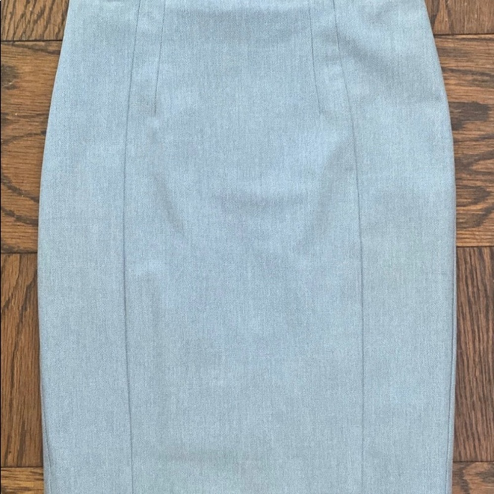 Dusty robins egg blue pencil skirt